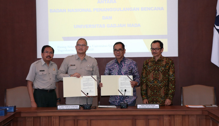 UGM dan BNPB Jalin Kerjasama Pemasangan Instrumentasi Peringatan Dini Bencana Longsor