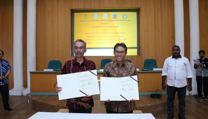 UGM Jalin Kerja Sama dengan STTA, Pemkot Pangkal Pinang, Pemkab Sorong Selatan dan Buton Tengah