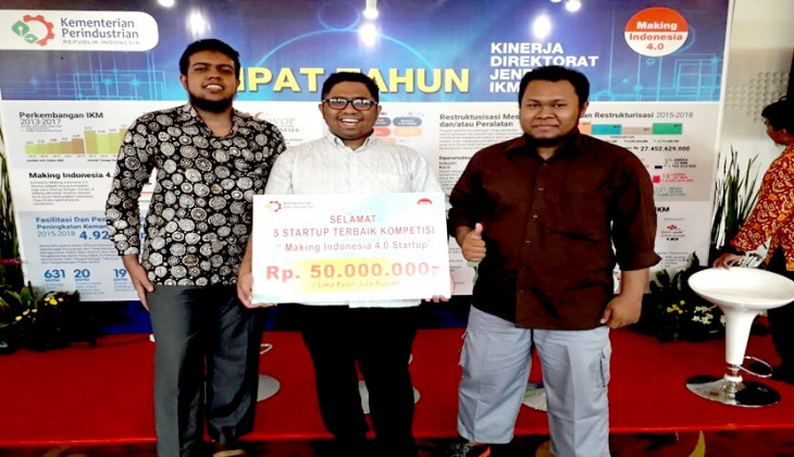 Bantuternak Juara Pertama Kompetisi Startup Kemenperin