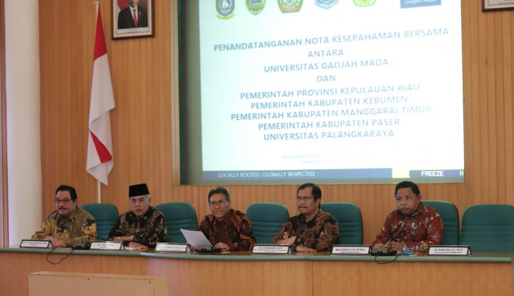 UGM Jalin Kerja Sama Strategis dengan 4 Pemerintah Daerah