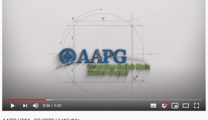 AAPG UGM SC Juara 2 Kompetisi Internasional AAPG Student Chapter Youtube Video Contest 2020