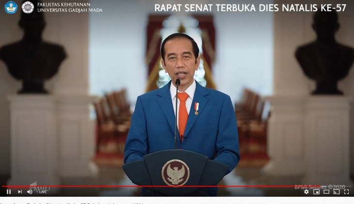 Pesan Presiden Jokowi di Dies Natalis ke-57 Fakultas Kehutanan UGM