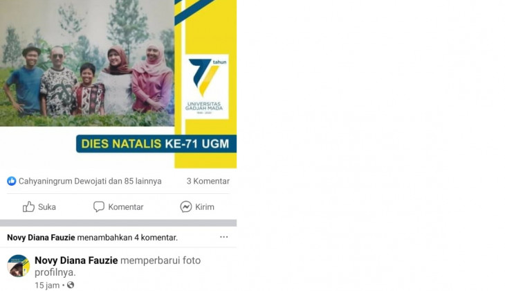 Masyarakat Tunjukkan Dukungan kepada UGM dengan Pasang Twibbon Edisi Dies Natalis ke-71 UGM