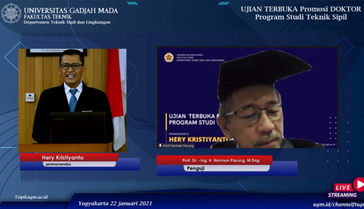 Mahasiswa Program Doktor UGM Teliti Perilaku Sambungan Balok Beton Pracetak