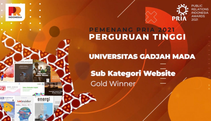 Website UGM Raih Gold Winner PR Indonesia Awards 2021