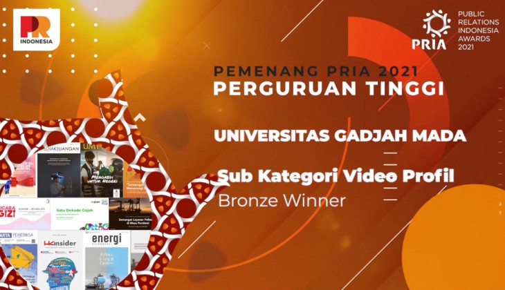 Website UGM Raih Gold Winner PR Indonesia Awards 2021