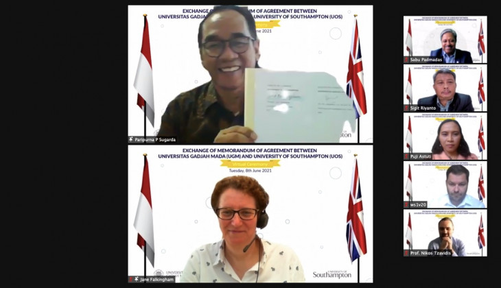 UGM Tandatangani MoA dengan University of Southampton