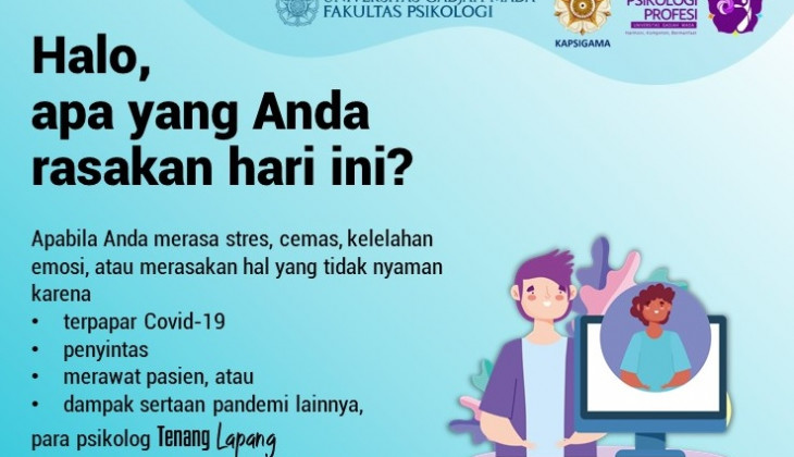 Tenang Lapang, Layanan Konseling Psikologi COVID-19 Gratis