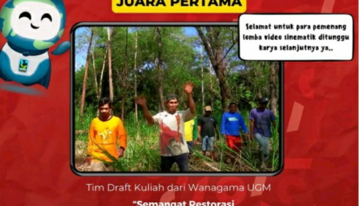  Angkat Wanagama, Tim UGM Juara 1 Lomba Video Sinematik Kementerian LHK