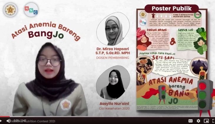 Mahasiswa UGM Raih Juara 1 Lomba Poster Publik dalam National Nutrition Contest 2021