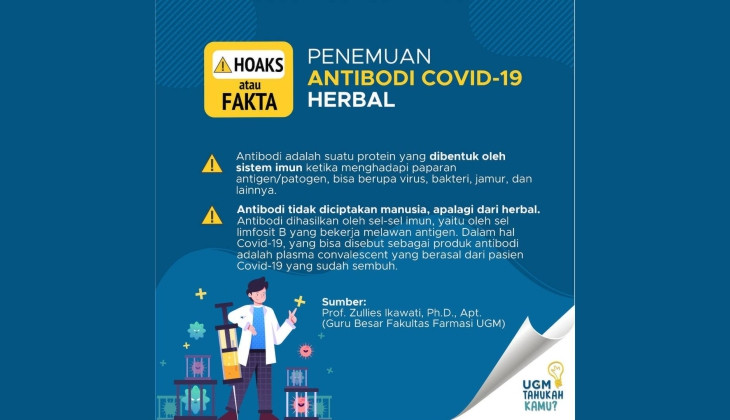 Cek Fakta: Penemuan Antibodi Covid-19 Herbal