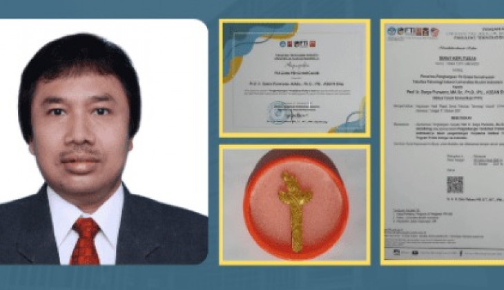 Guru Besar UGM Suryo Purwono Terima Pin Emas Keinsinyuran Atas Kontribusi Pengembangan PPI