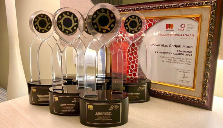 UGM Raih Penghargaan Media Sosial Terbanyak Sektor Perguruan Tinggi PR Indonesia Awards (PRIA) 2023