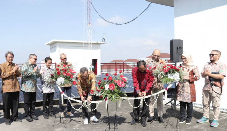 UGM dan Pertamina NRE Resmikan Pembangkit Listrik Tenaga Surya di Fakultas Geografi