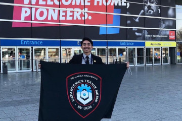 UGM Student Represents R&D Company Stechoq at 2023 Hannover Messe