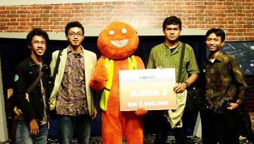 Tim ARDGISS Fakultas Geografi UGM Juara III Geopoint Science Competition