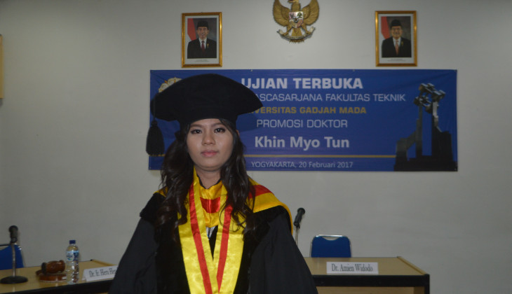 Mahasiswi Myanmar Raih Doktor FT UGM