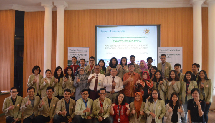 33 Mahasiswa UGM Terima Beasiswa Tanoto Foundation